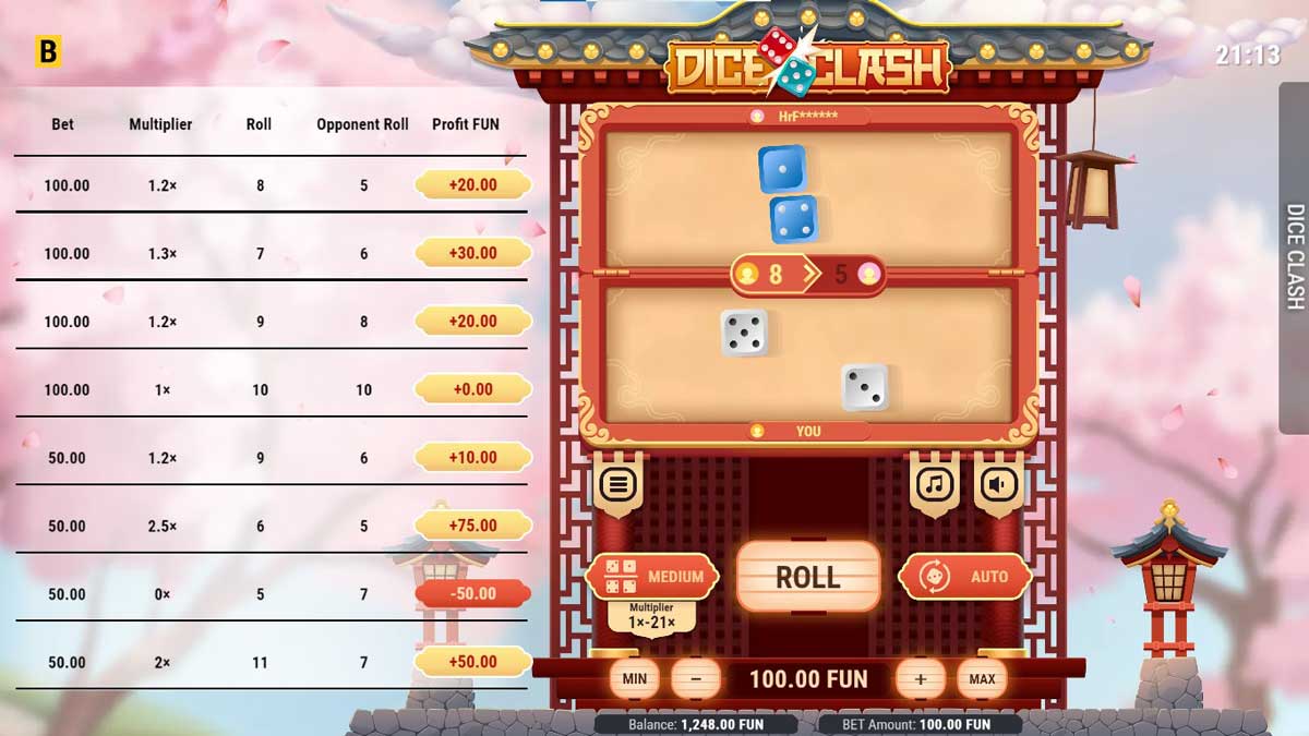 Dice Clash slot machine game