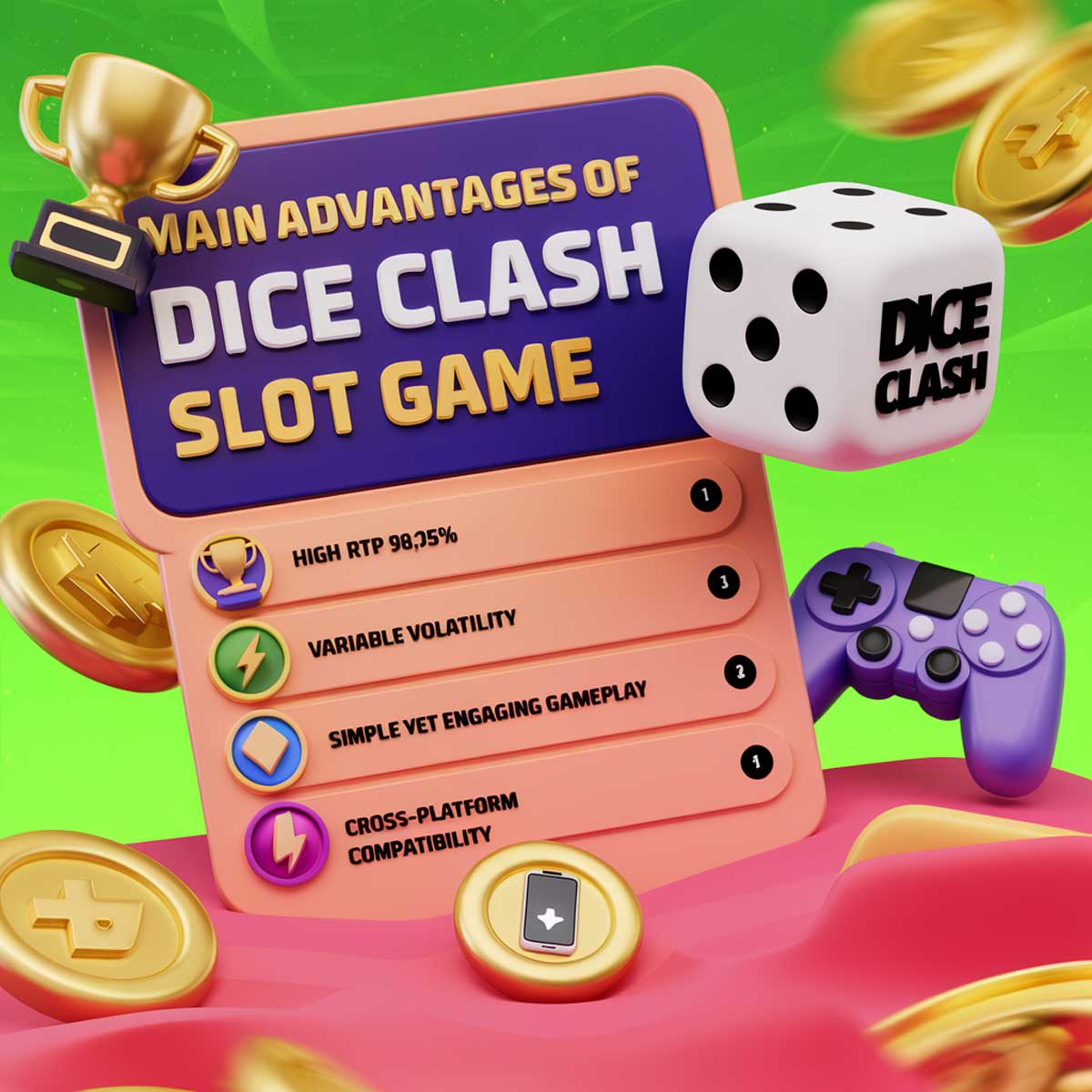 Dice Clash slot machine game